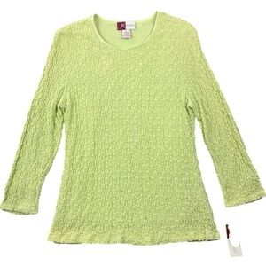 Women's Lime Green Textured Mini Dress